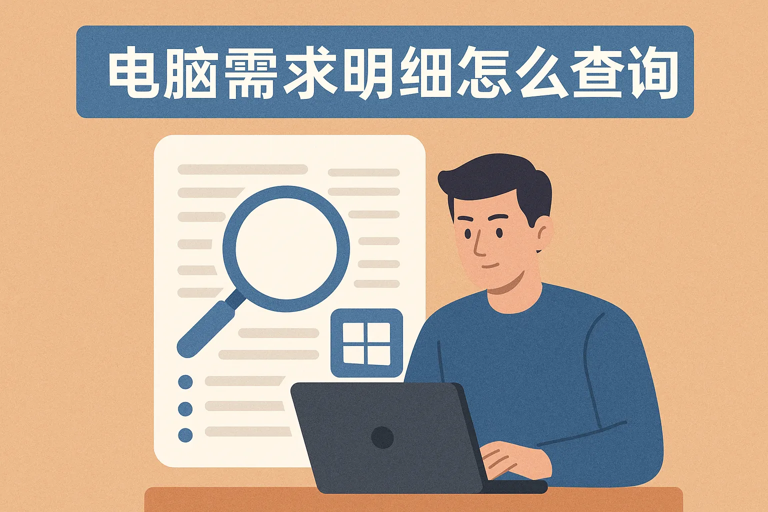 电脑需求明细怎么查询的