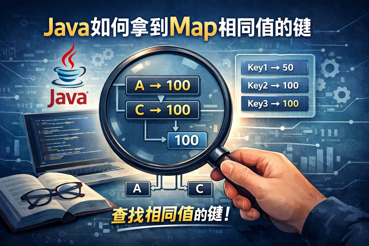 java如何拿到map相同值的健