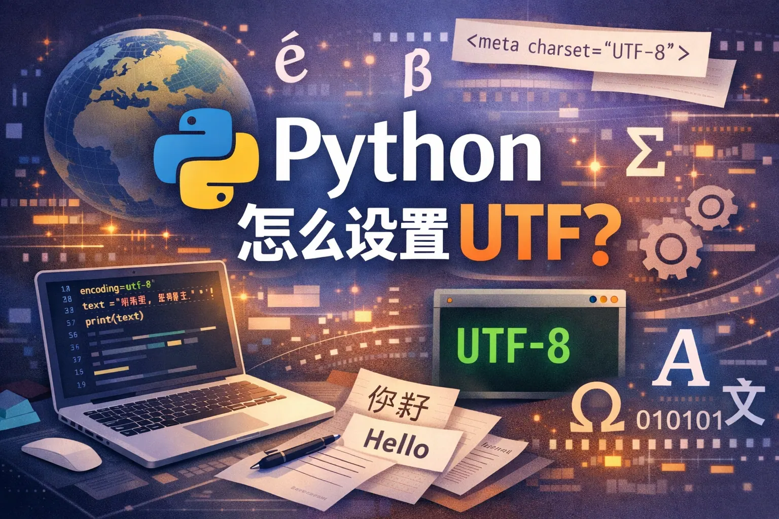 python 怎么设置utf