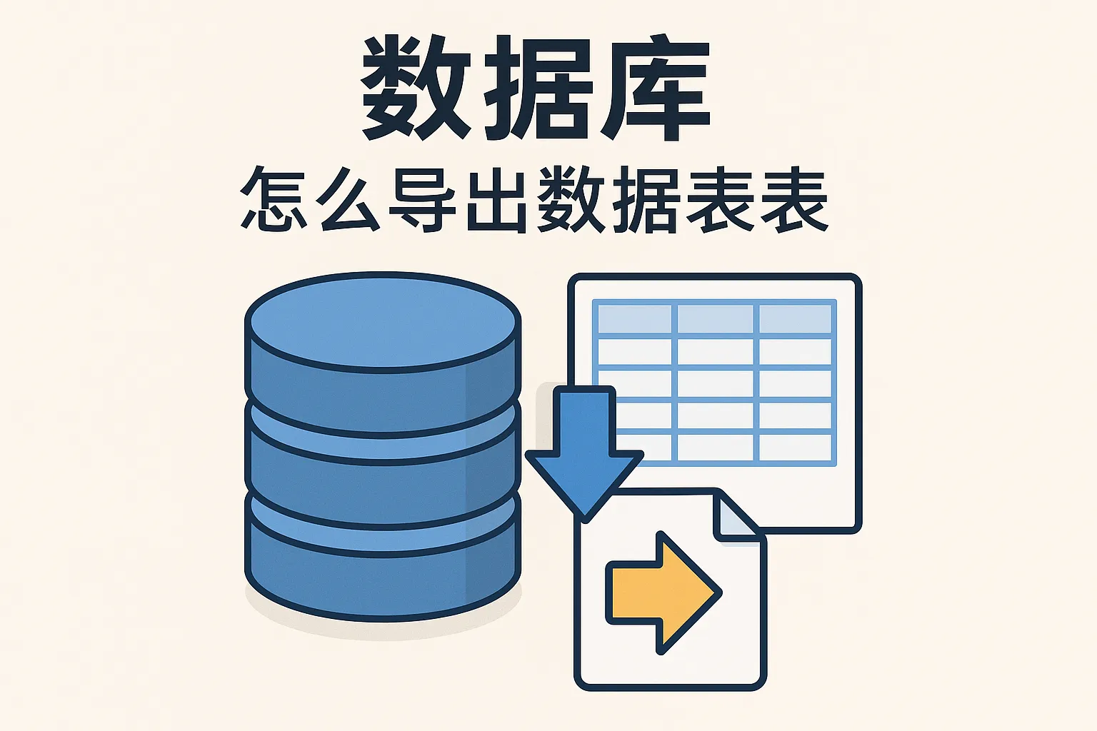 数据库怎么导出数据库表