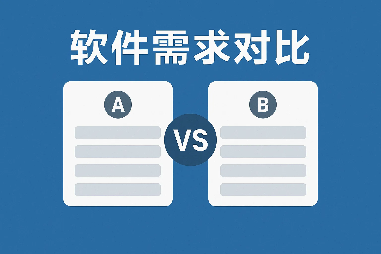软件需求对比怎么写的