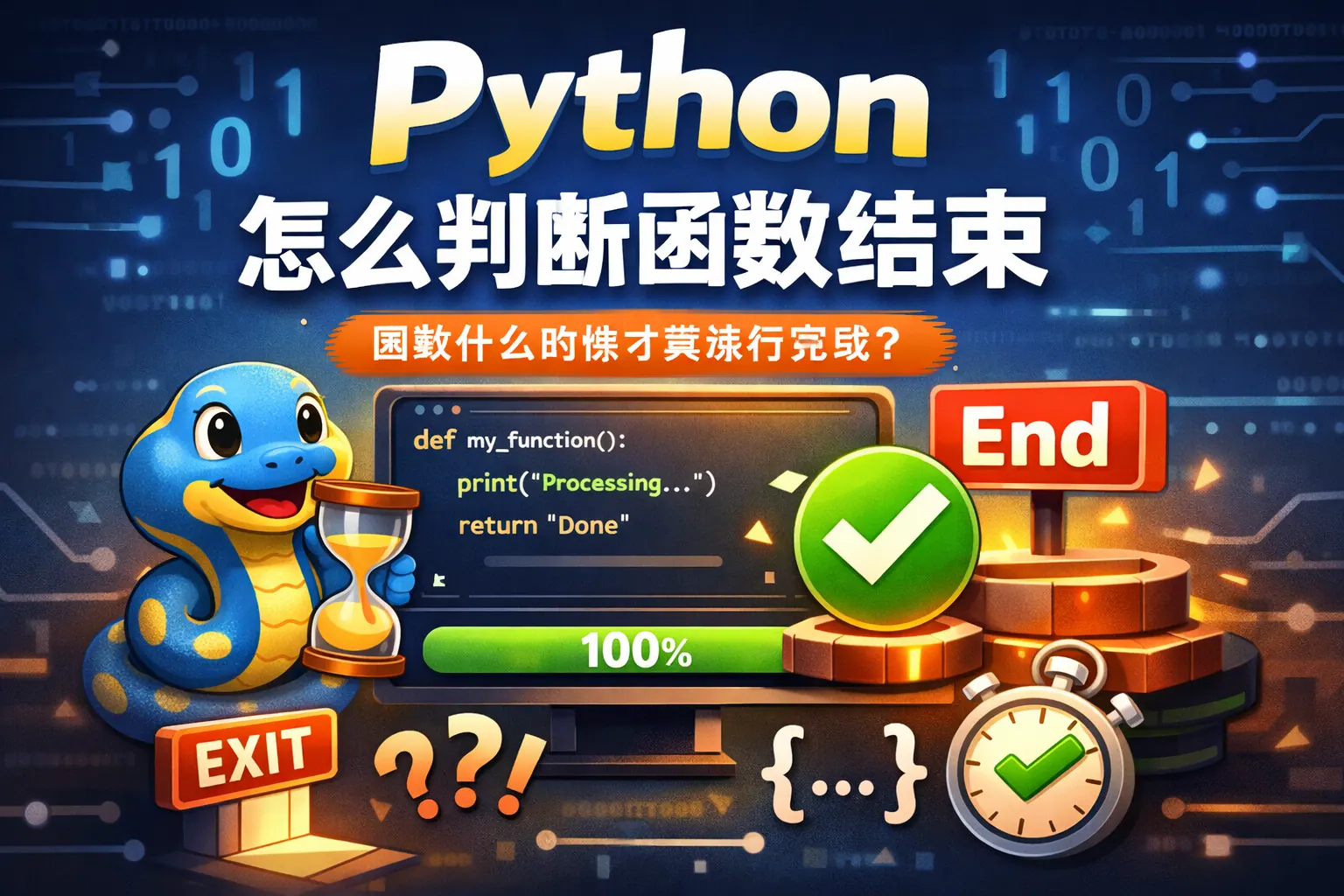 Python怎么判断函数结束