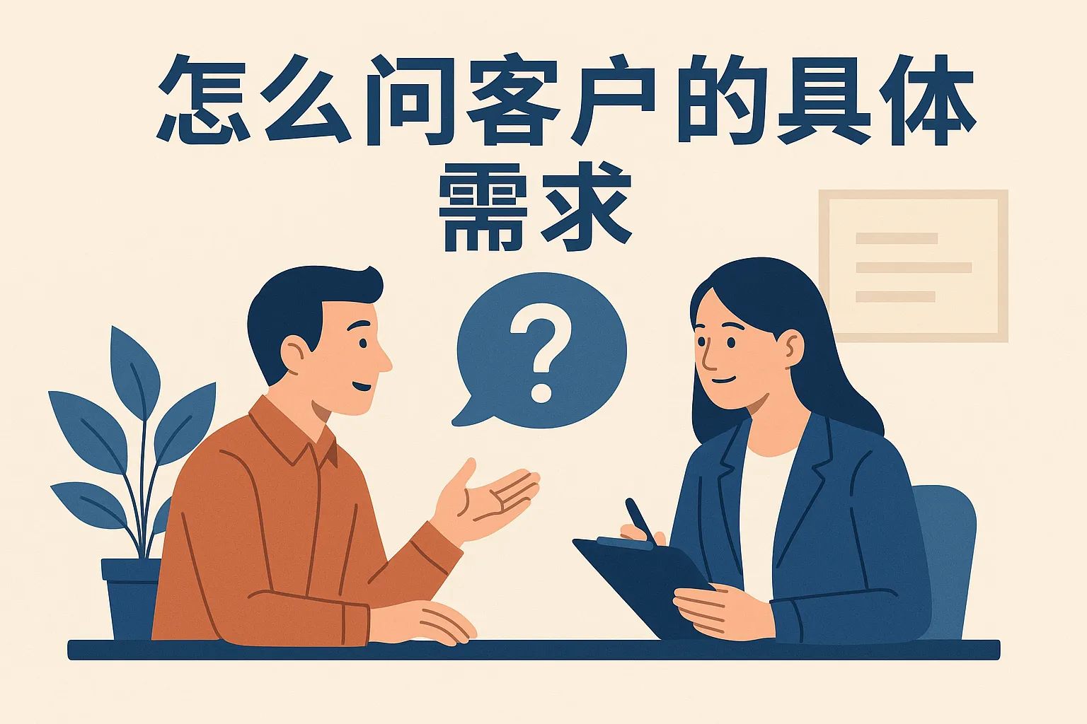怎么问客户的具体需求