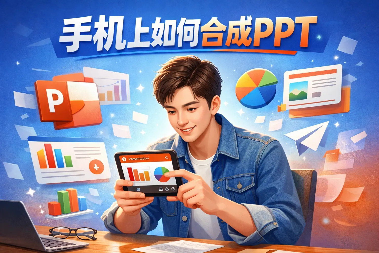 手机上如何合成PPT
