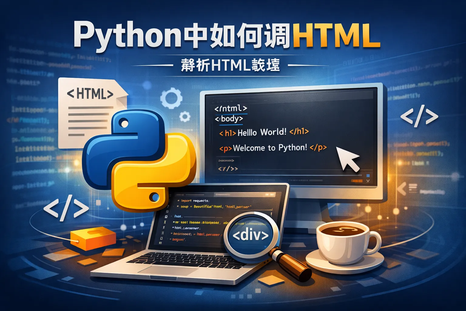 python中如何调html