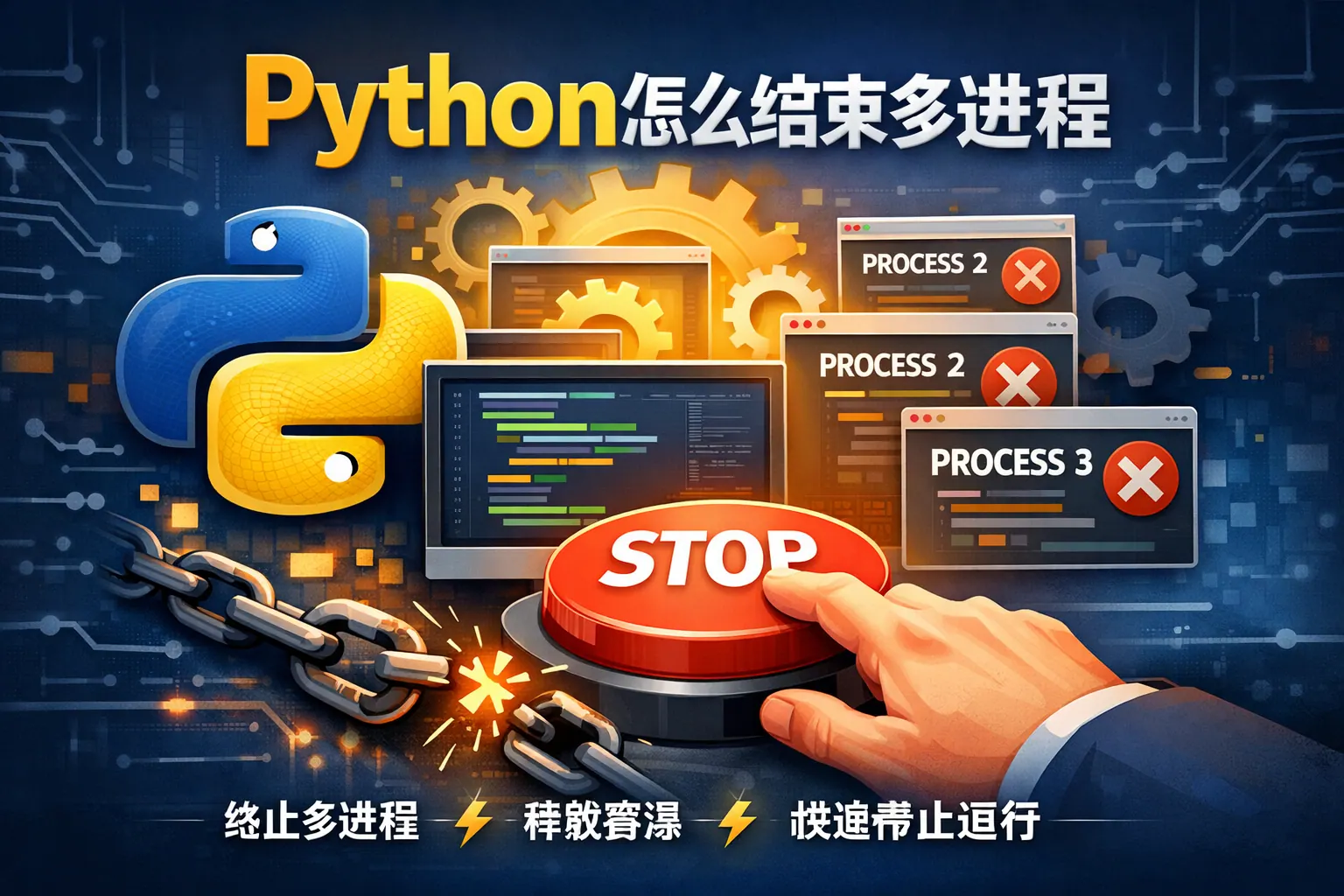 python怎么结束多进程