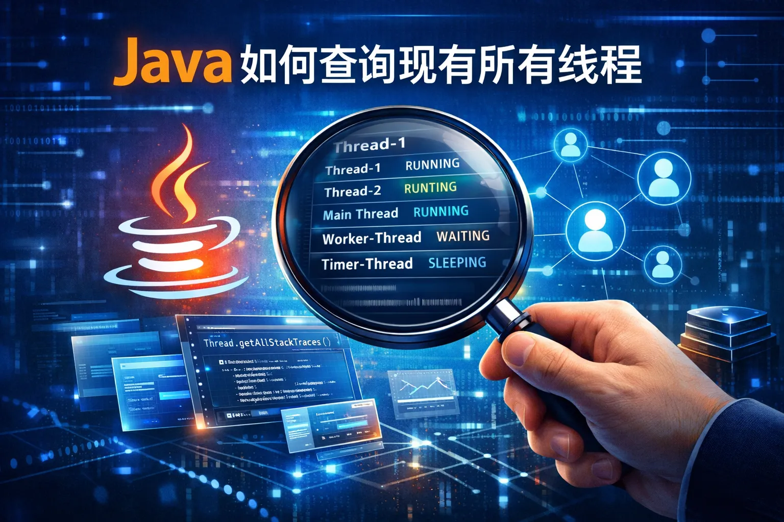 java如何查询现有所有线程