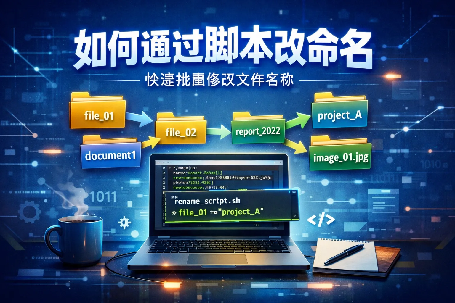 如何通过脚本改命名