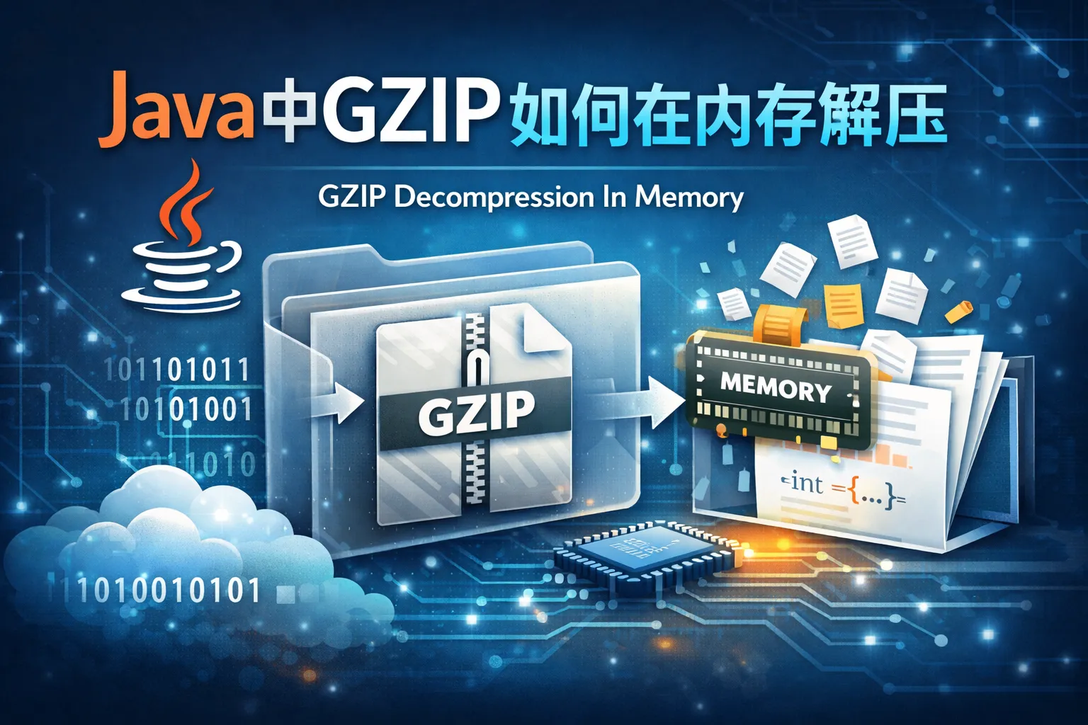 java中gzip如何在内存解压