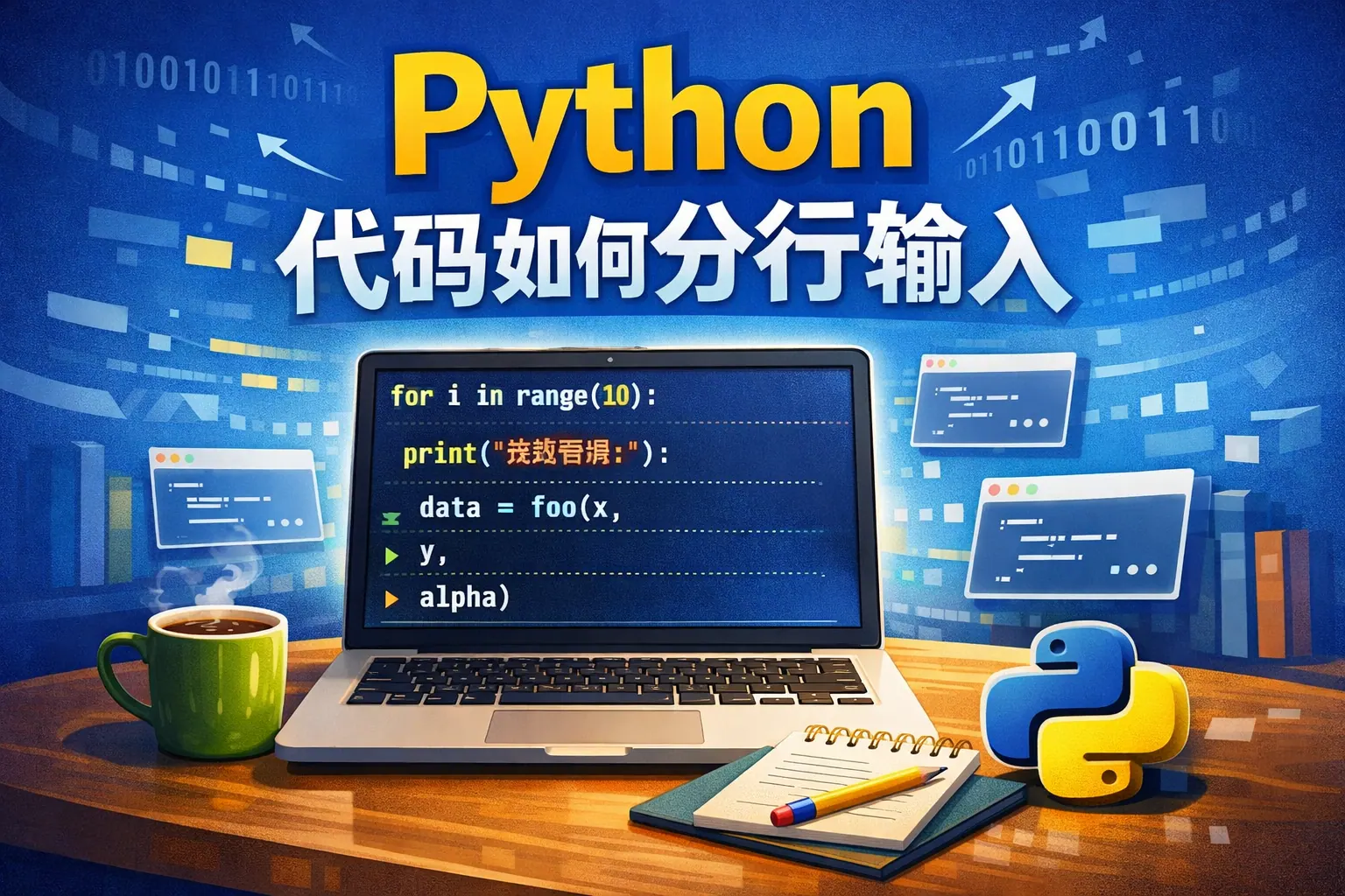 python代码如何分行输入