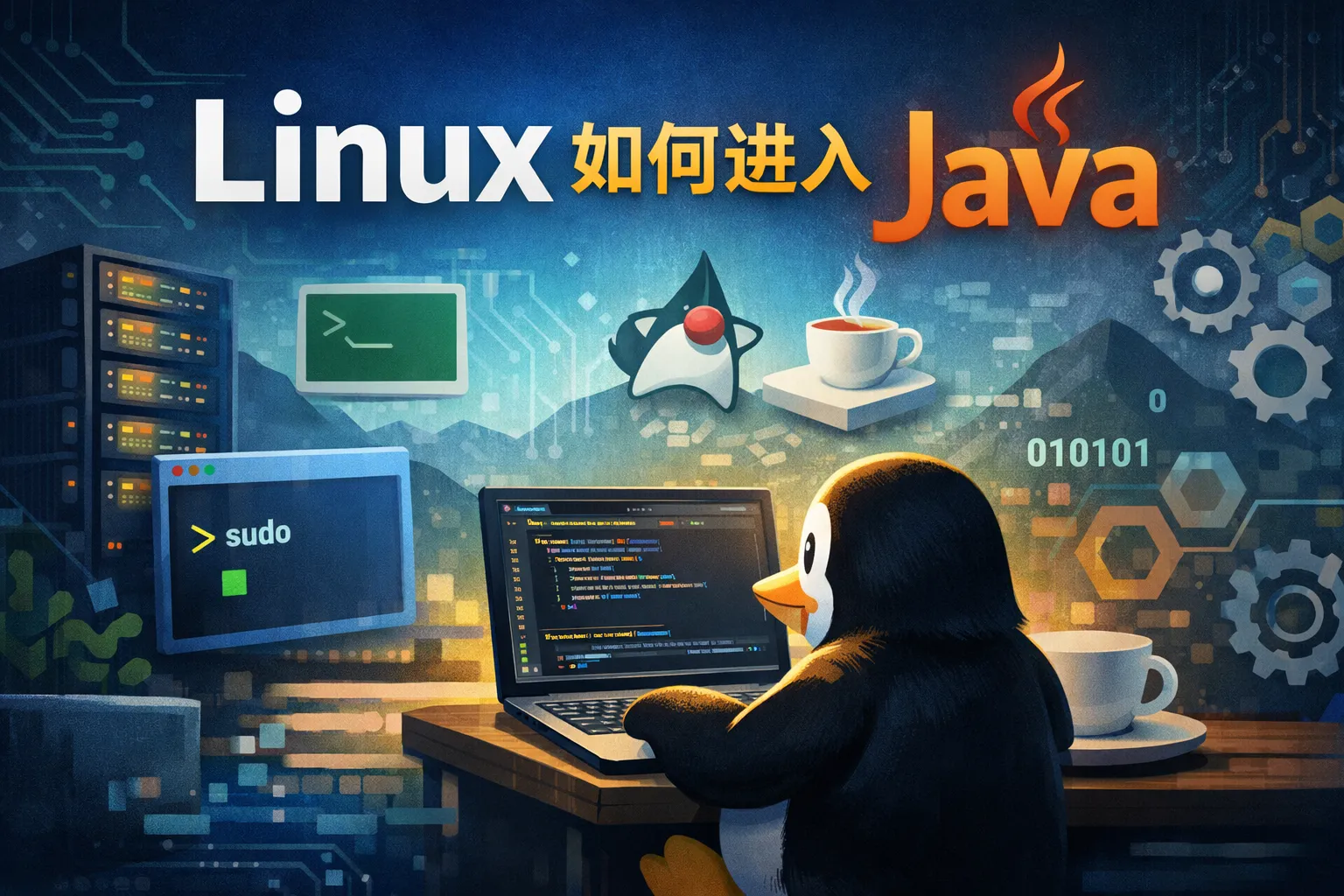 linux如何进入java