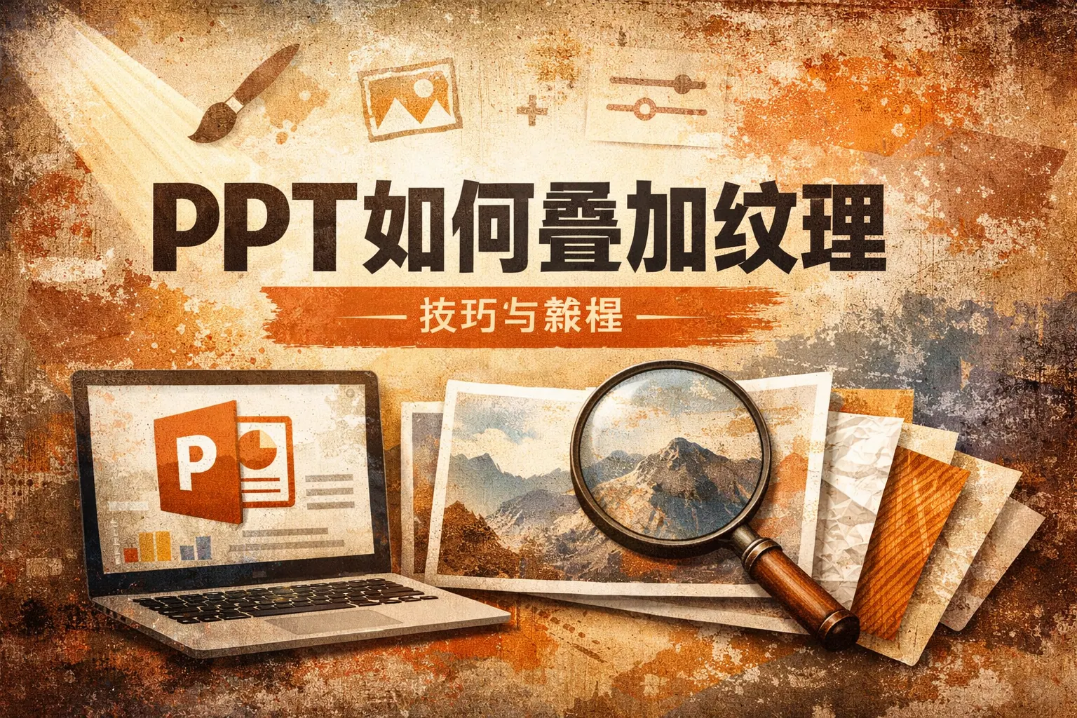 ppt如何叠加纹理