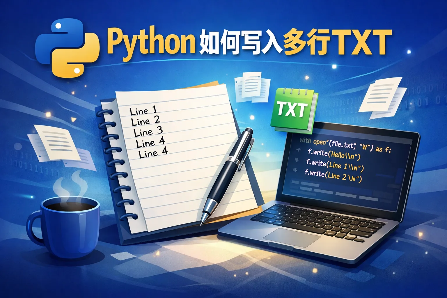 python如何写入多行txt