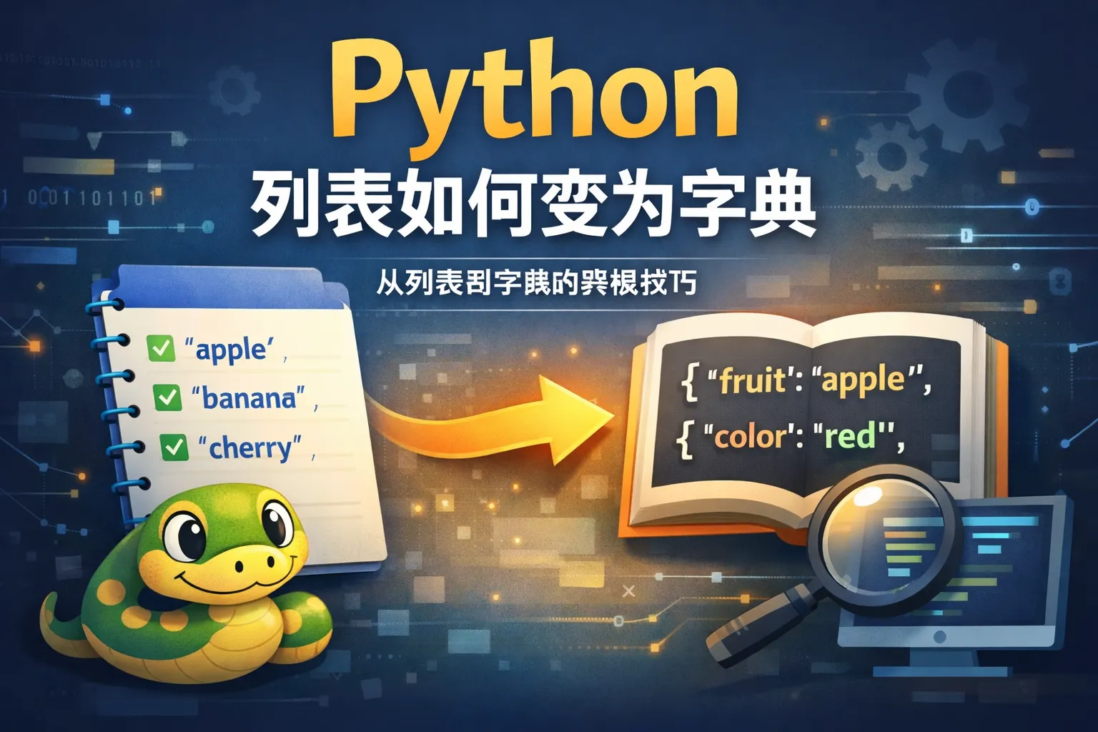 python列表如何变为字典