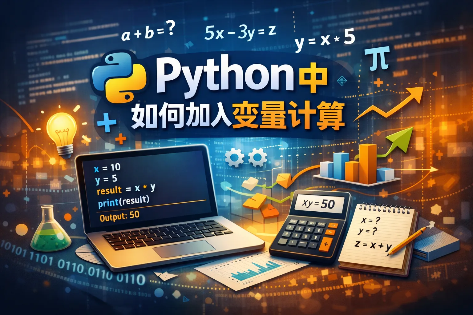 python中如何加入变量计算