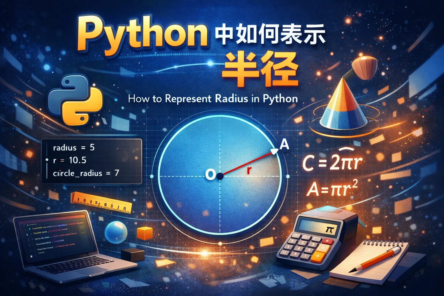 python中如何表示半径