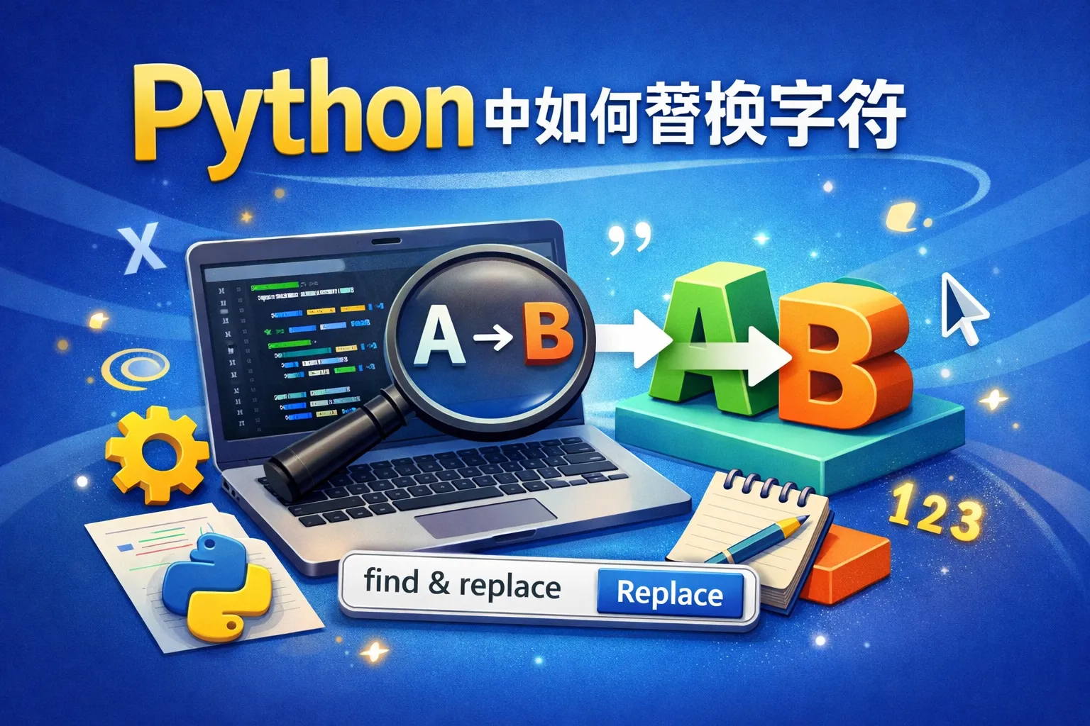 python中如何替换字符