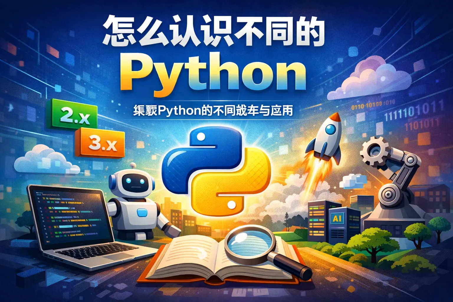 怎么认识不同的Python