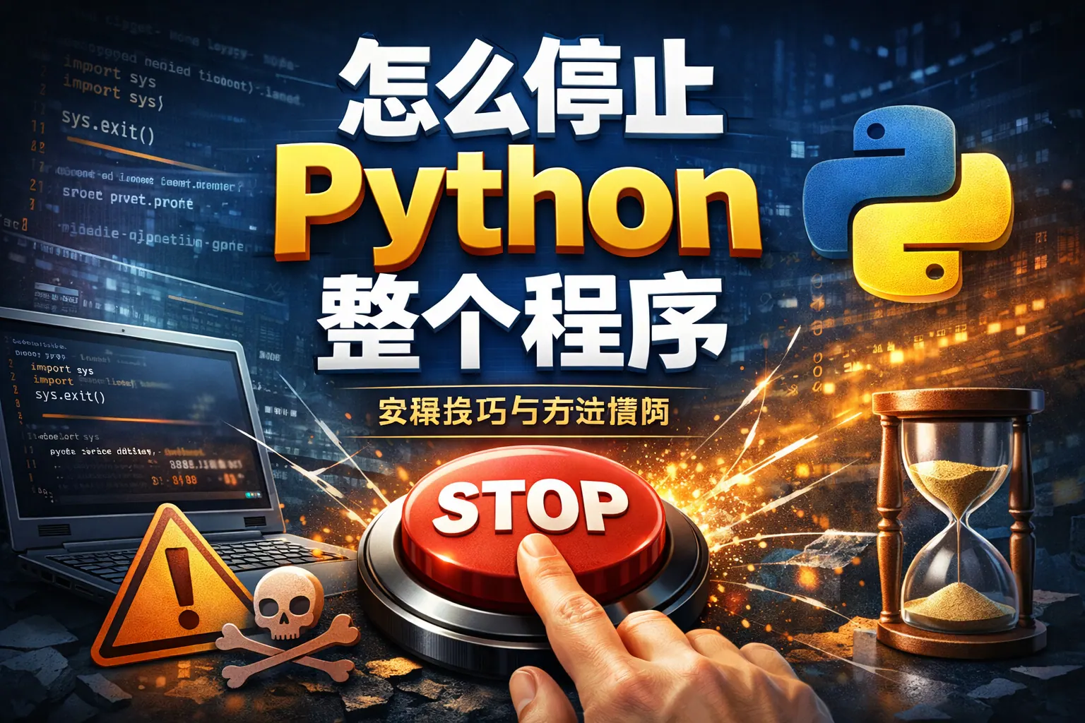 怎么停止python整个程序