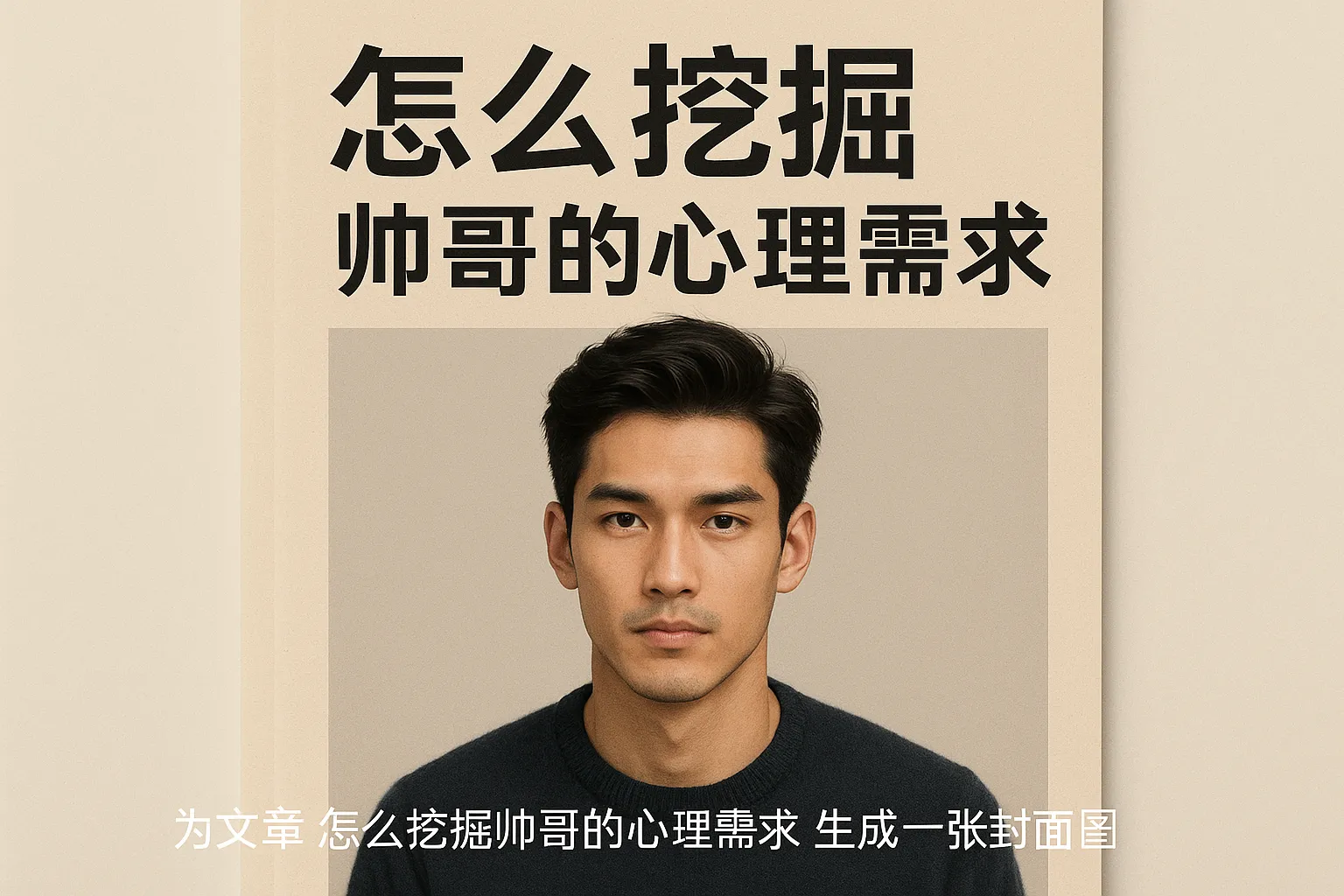 怎么挖掘帅哥的心理需求