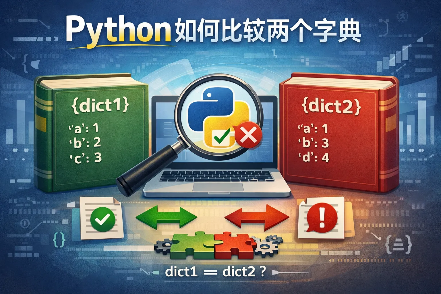 python如何比较两个字典