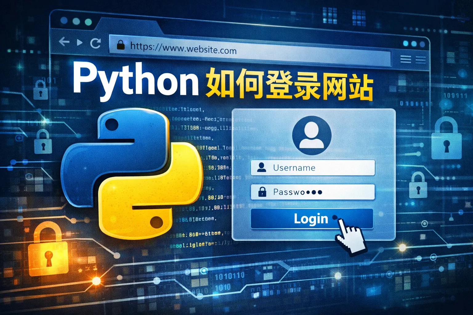 python 如何登录网站