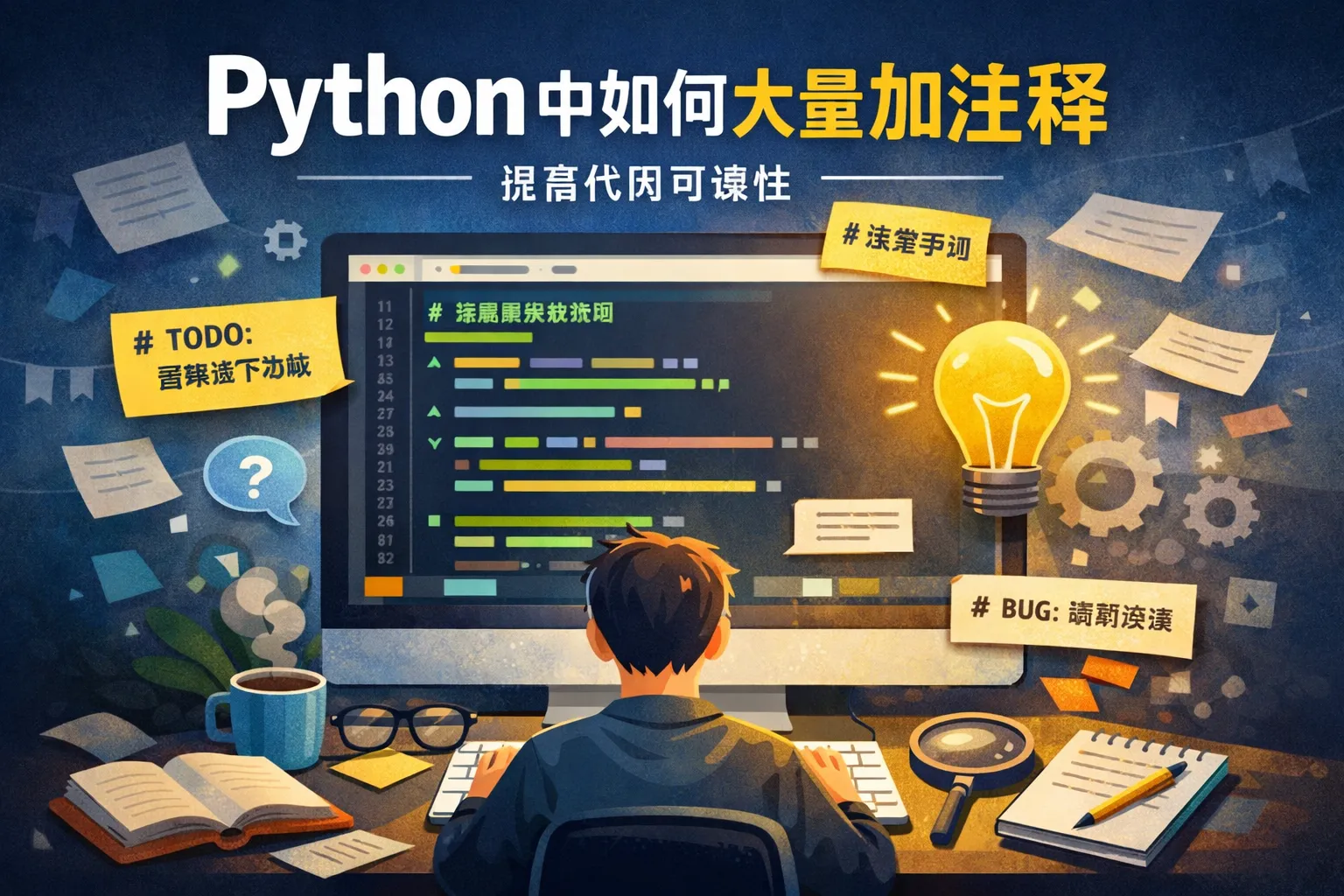 python中如何大量加注释
