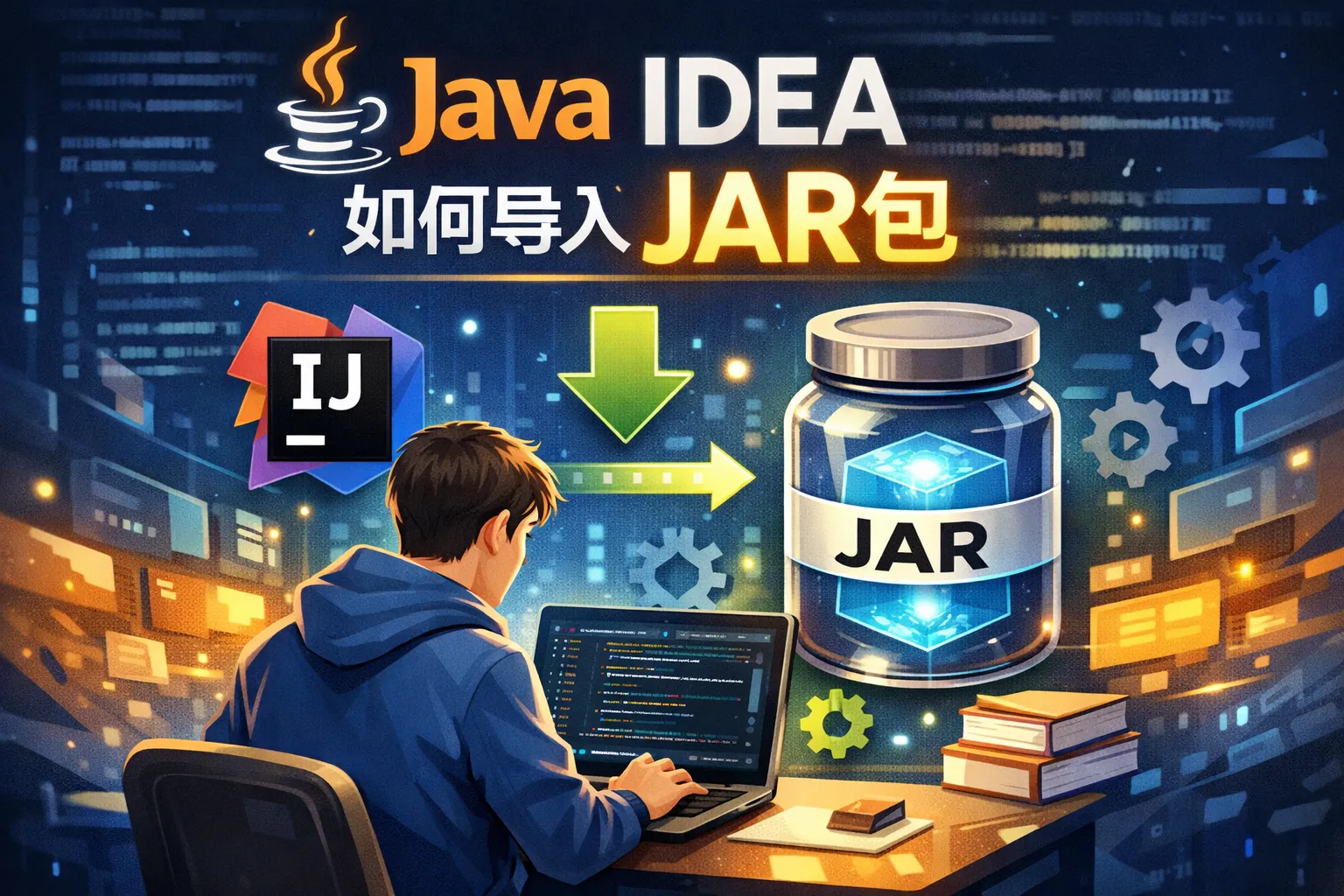 java idea如何导入jar包