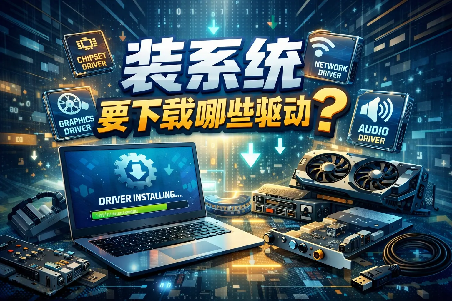 装系统要下载哪些驱动