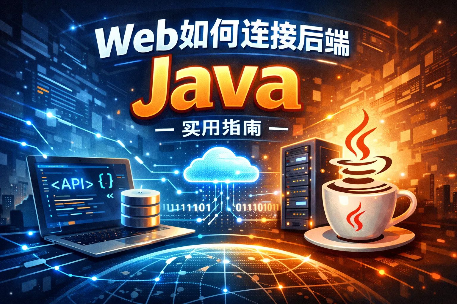 web如何连接后端java
