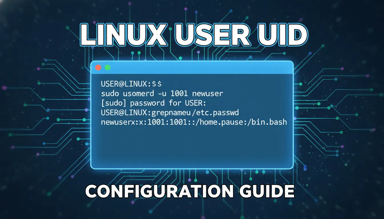 linux如何设置用户uid
