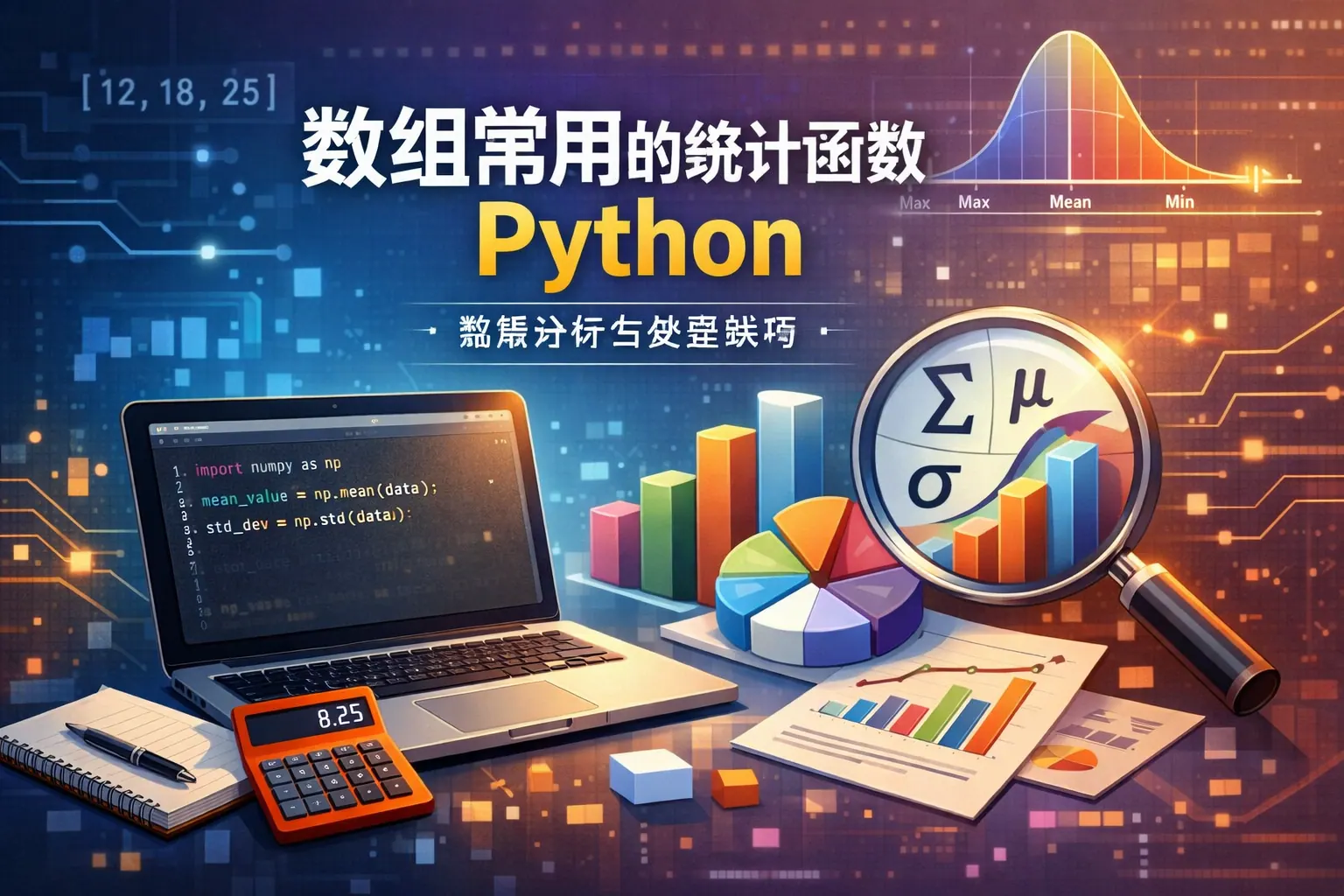 数组常用的统计函数python