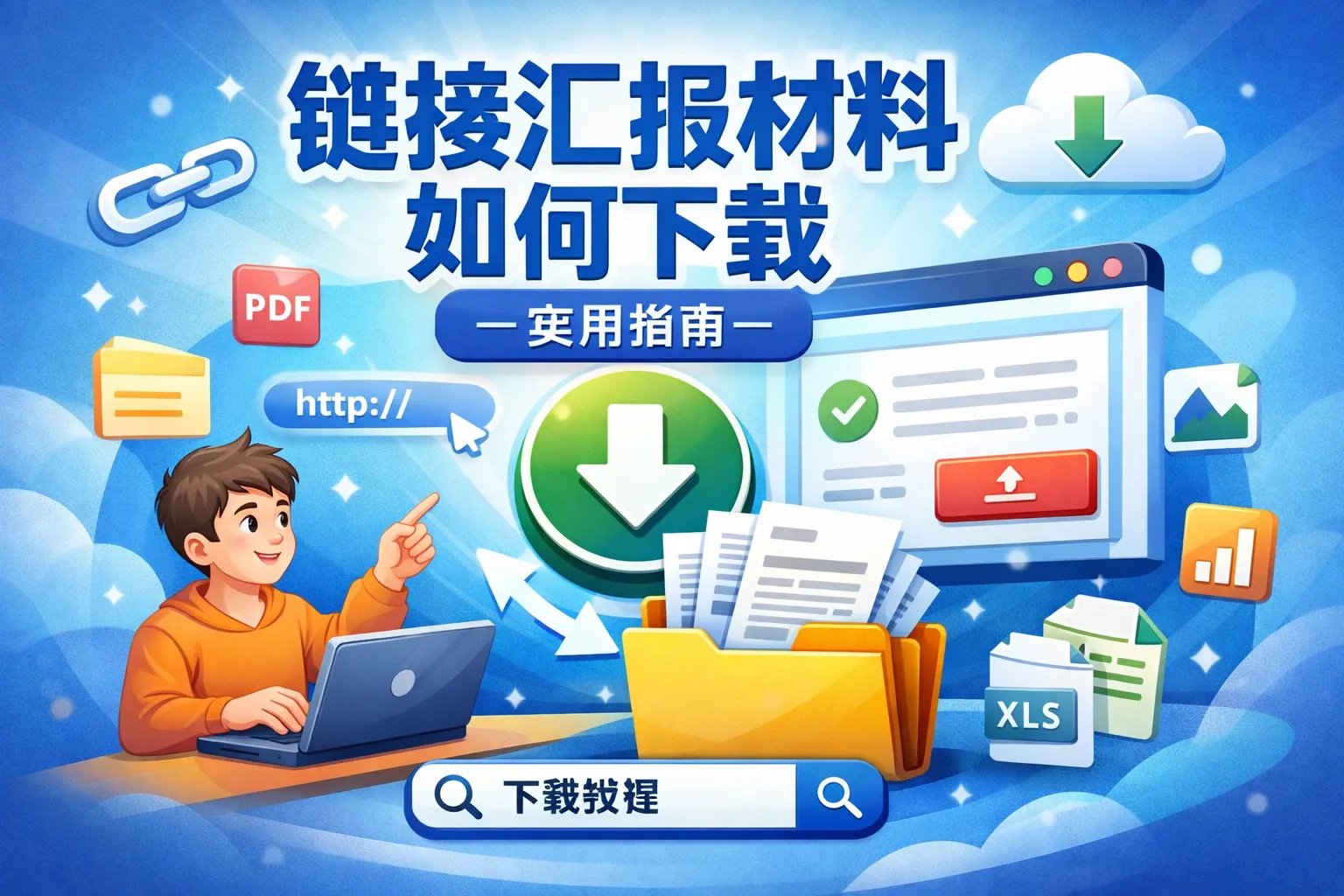 链接汇报材料如何下载