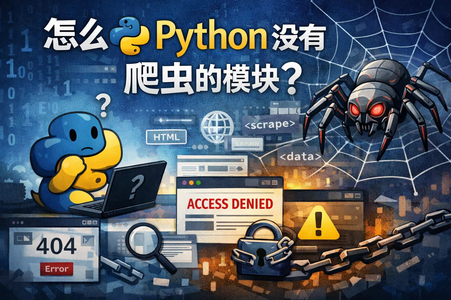 怎么python没有爬虫的模块