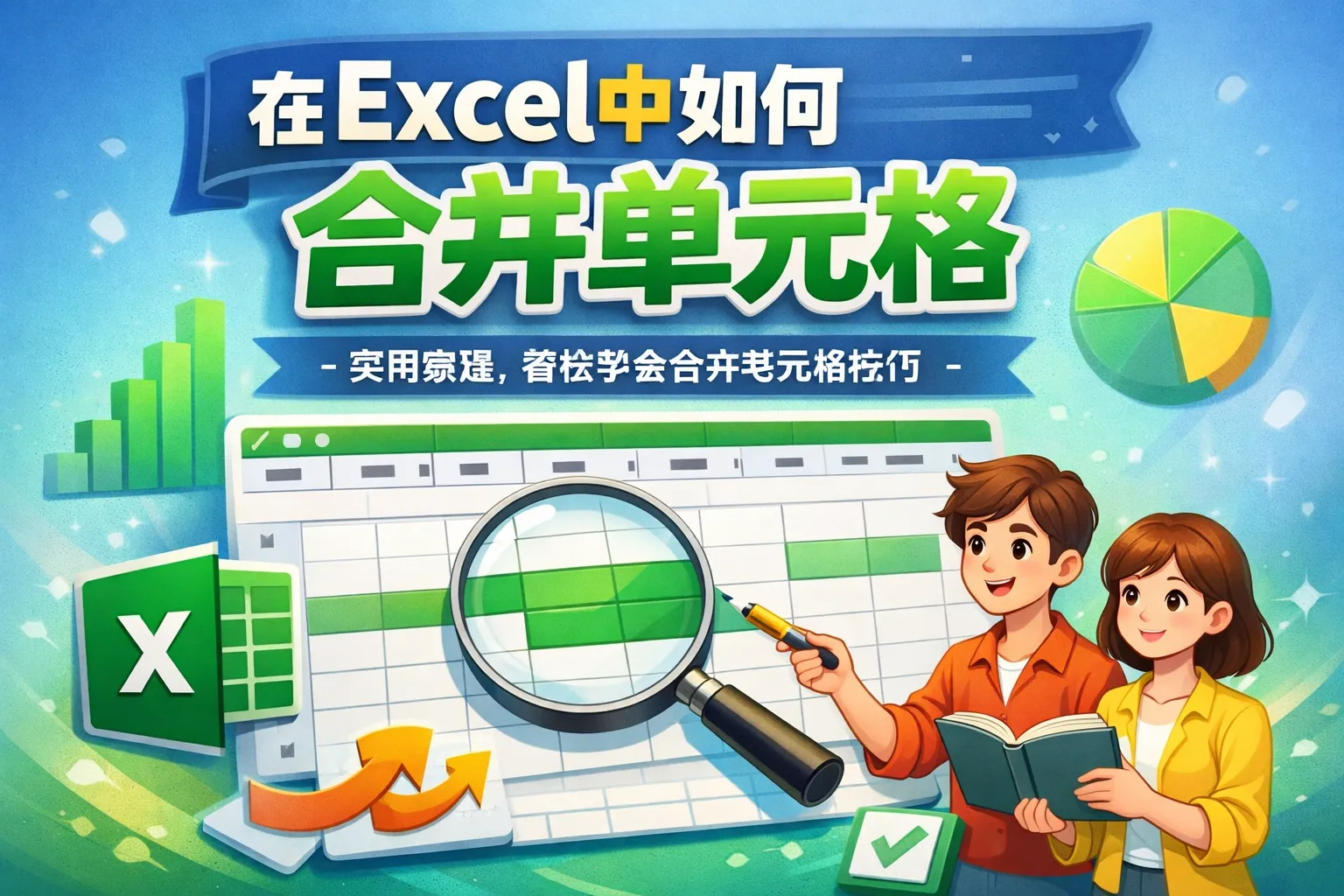 在excel中如何合并单元格