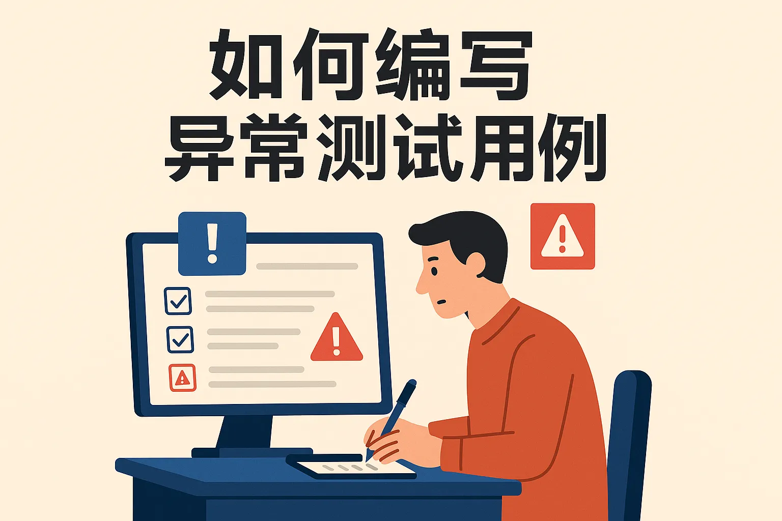 如何编写异常测试用例