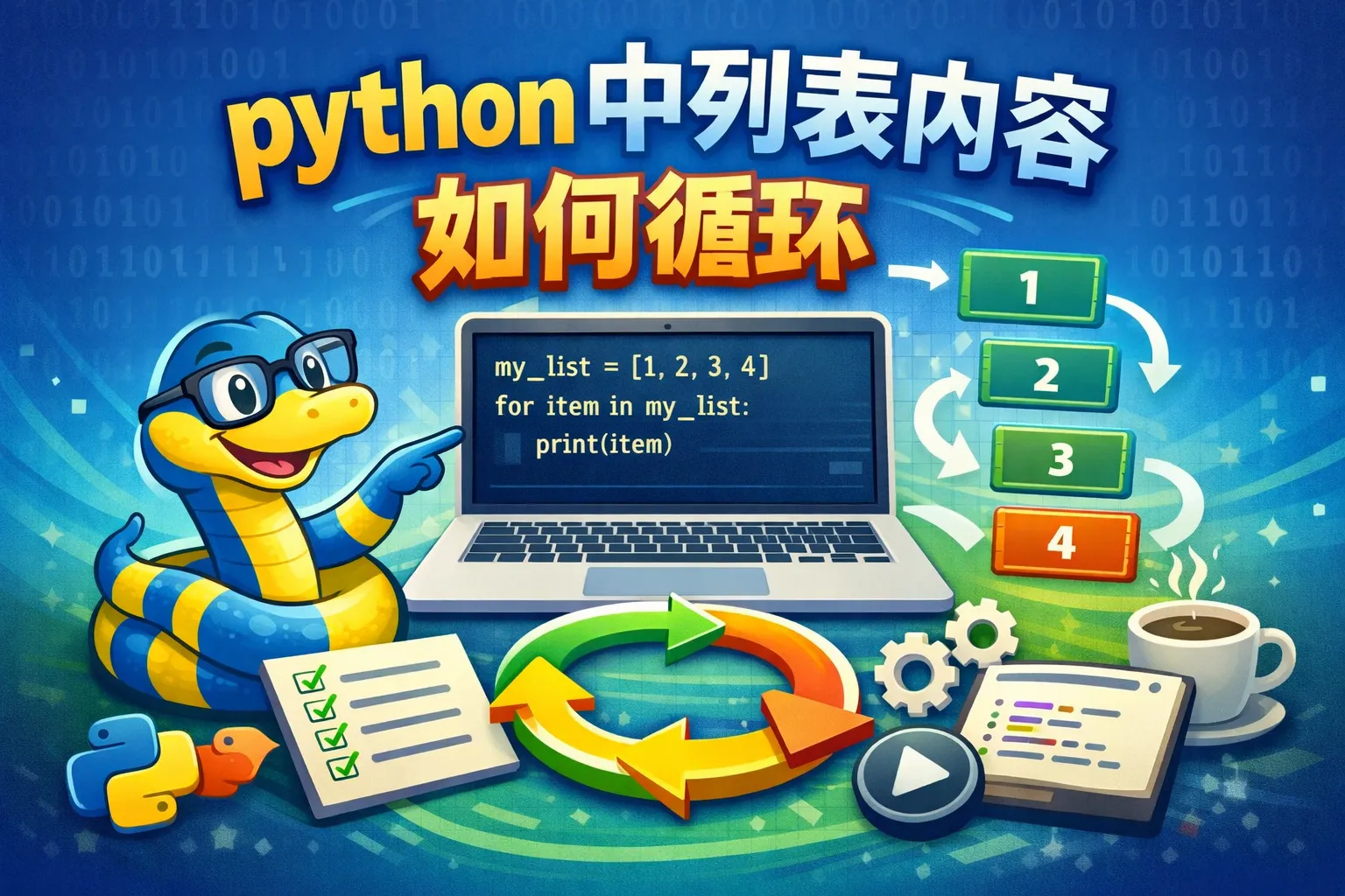 python中列表内容如何循环