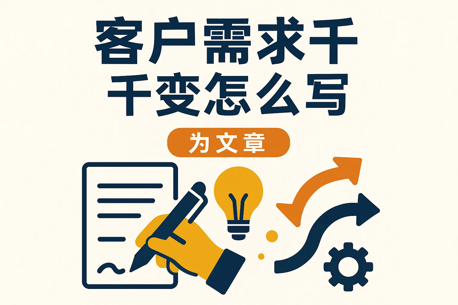 客户需求千变怎么写