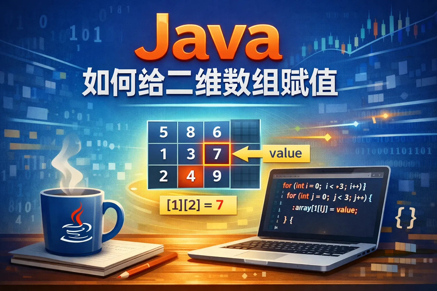 java 如何给二维数组赋值