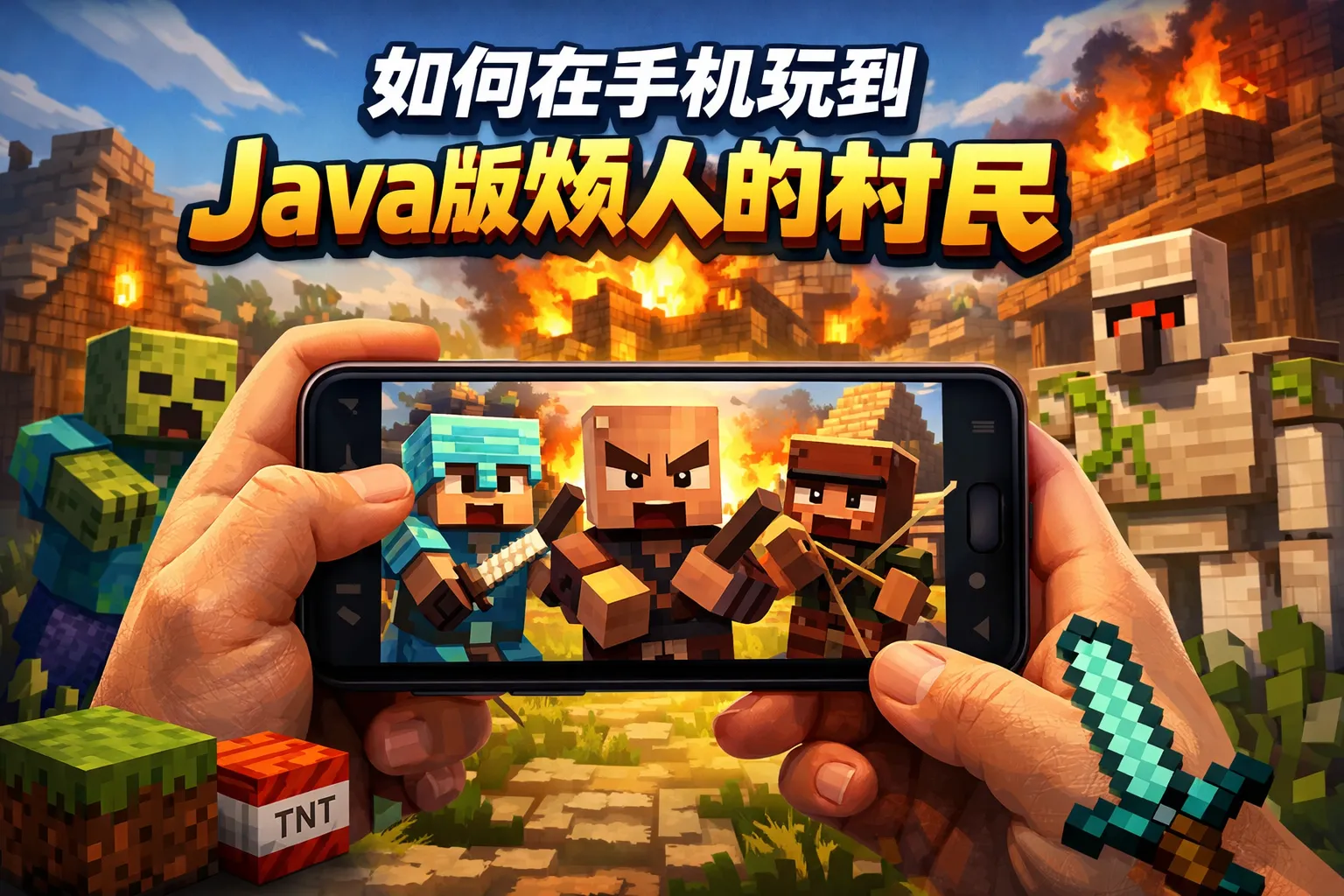 如何在手机玩到java版烦人的村民