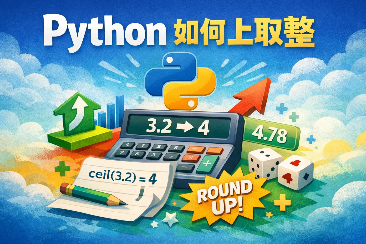 python如何上取整