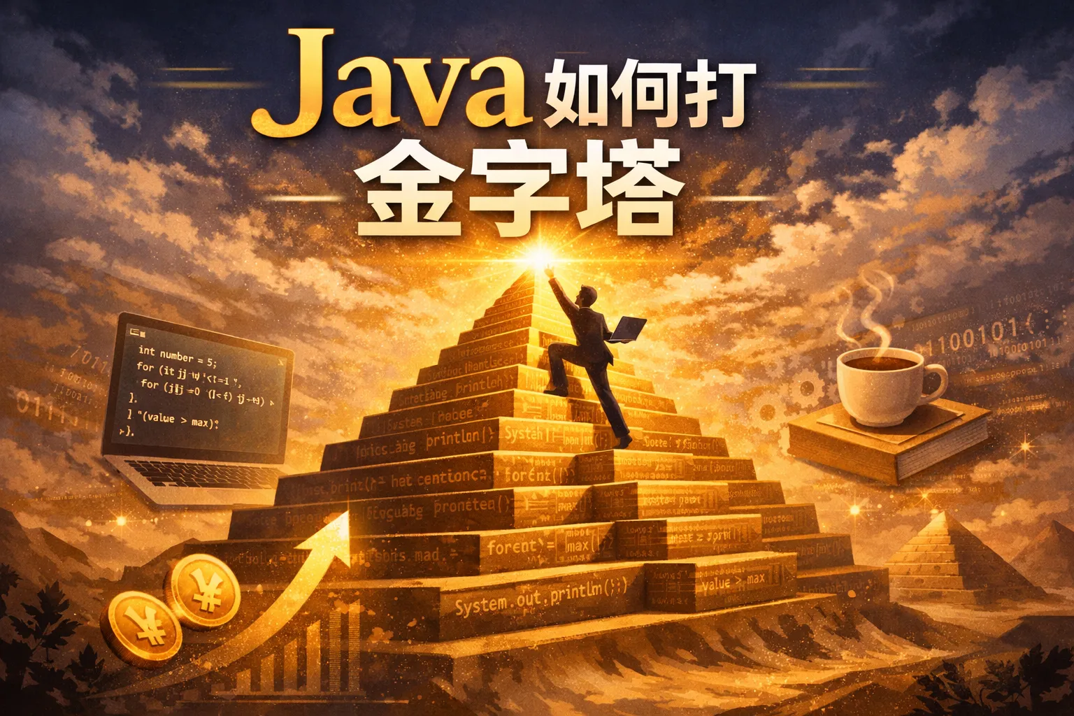 java如何打金字塔