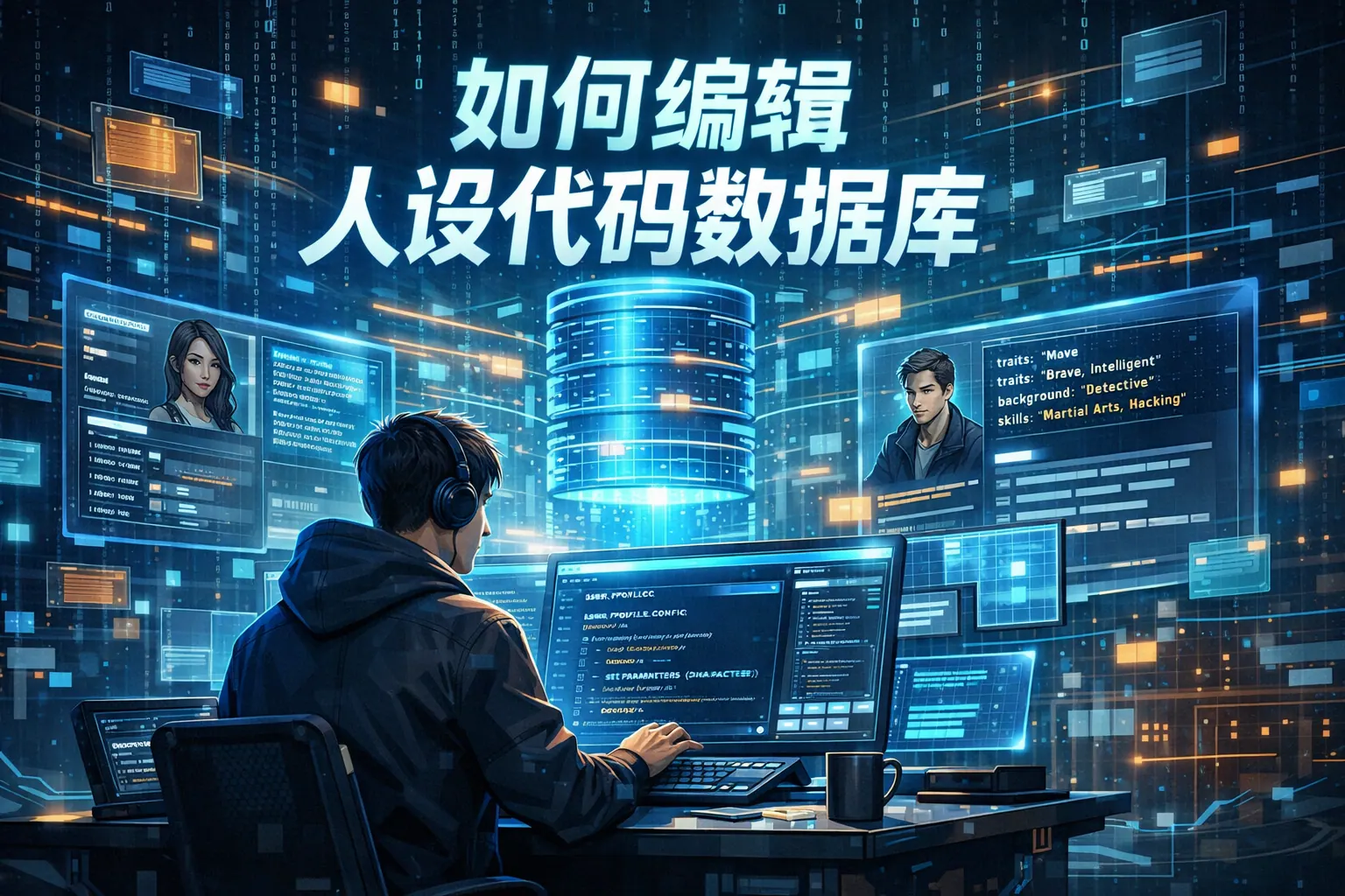 如何编辑人设代码数据库