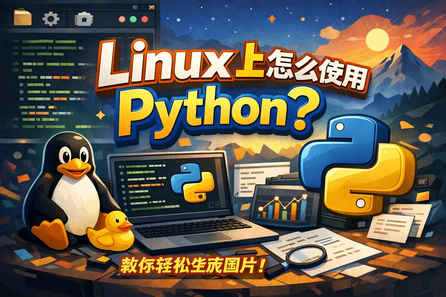 linux上怎么使用python