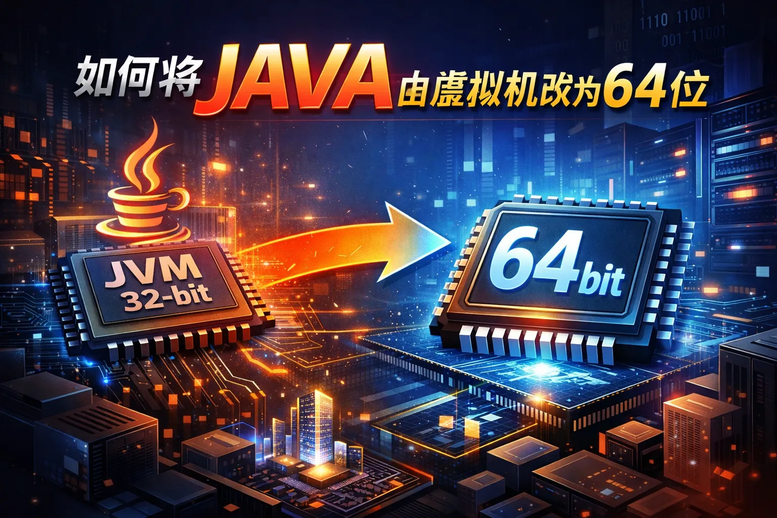 如何将JAVA由虚拟机改为64位