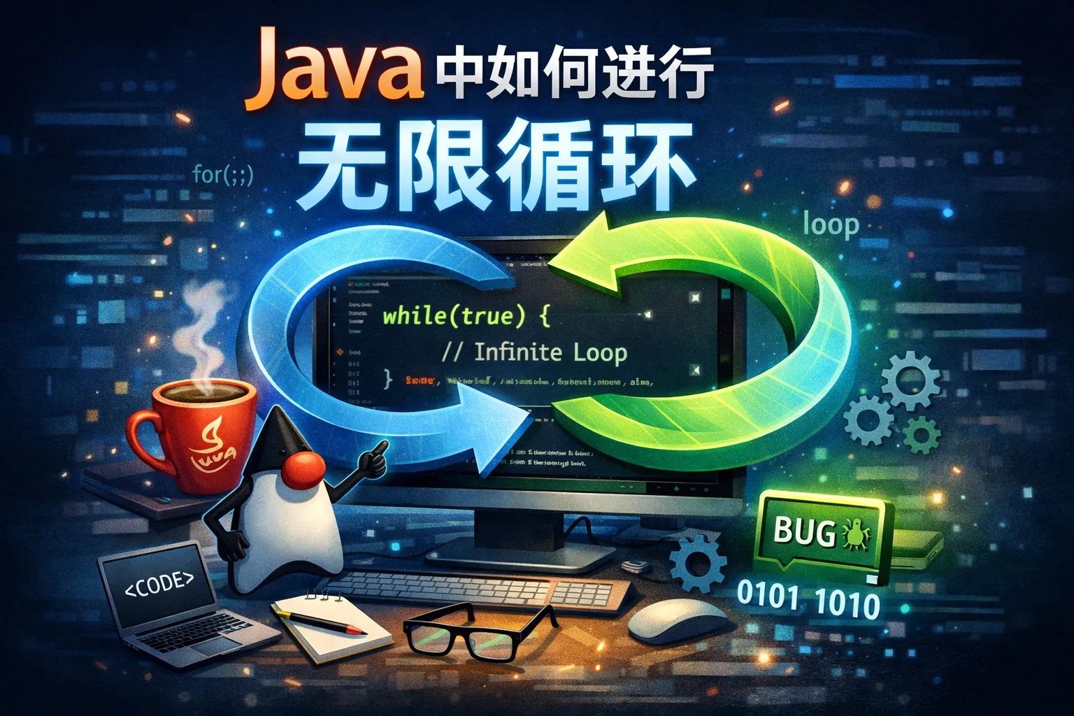 java中如何进行无限循环