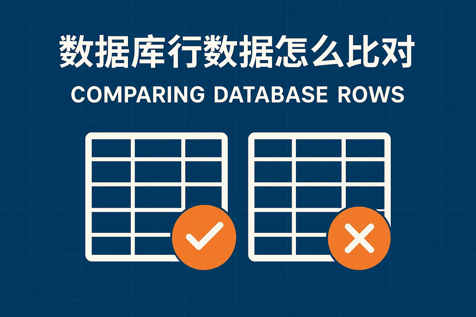 数据库行数据怎么比对