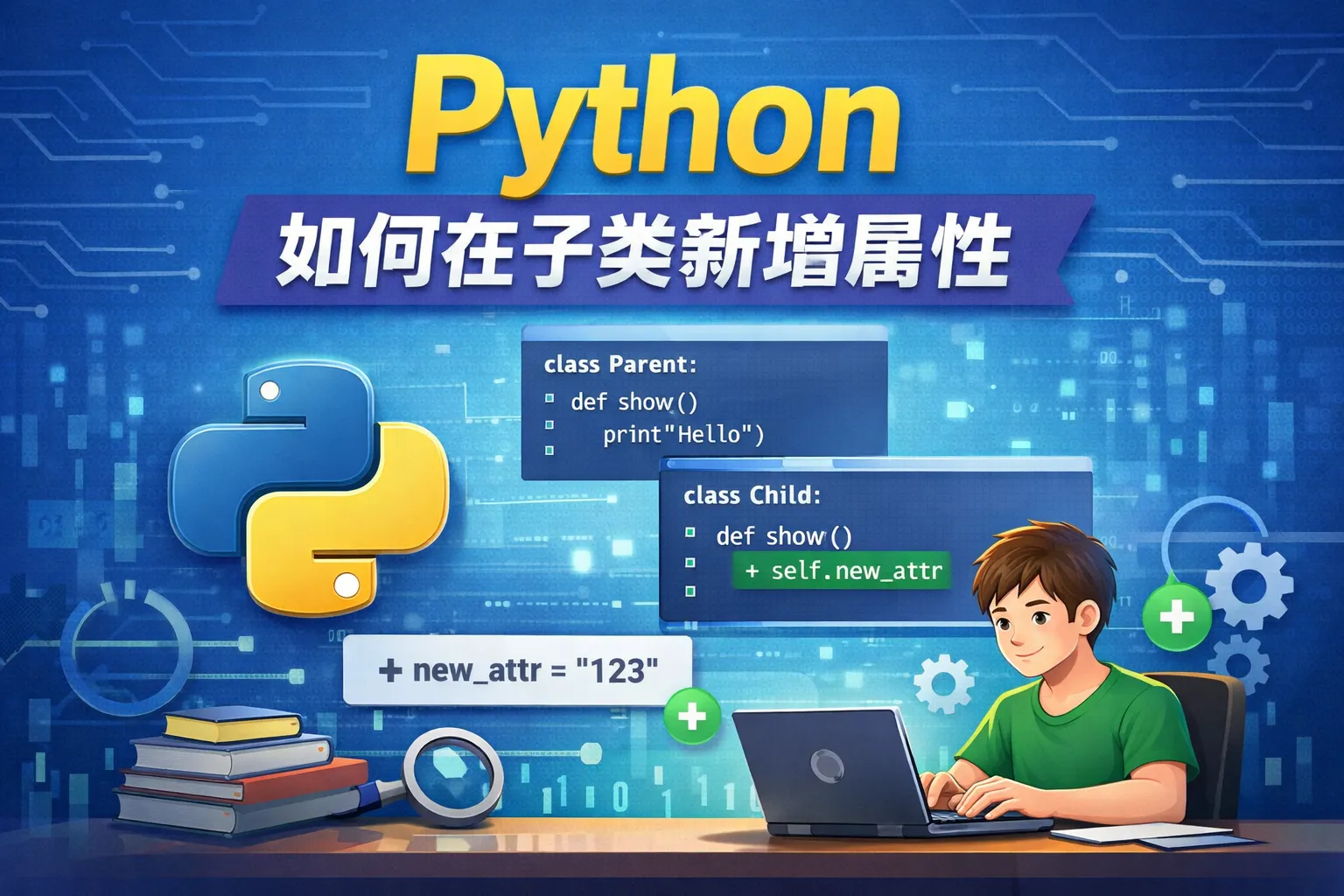 python如何在子类新增属性