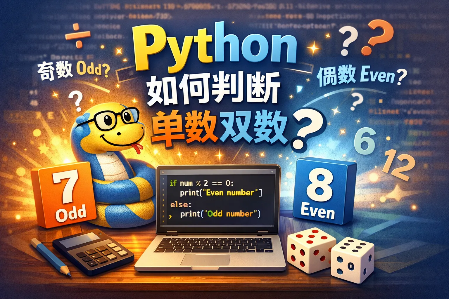 python如何判断单数双数
