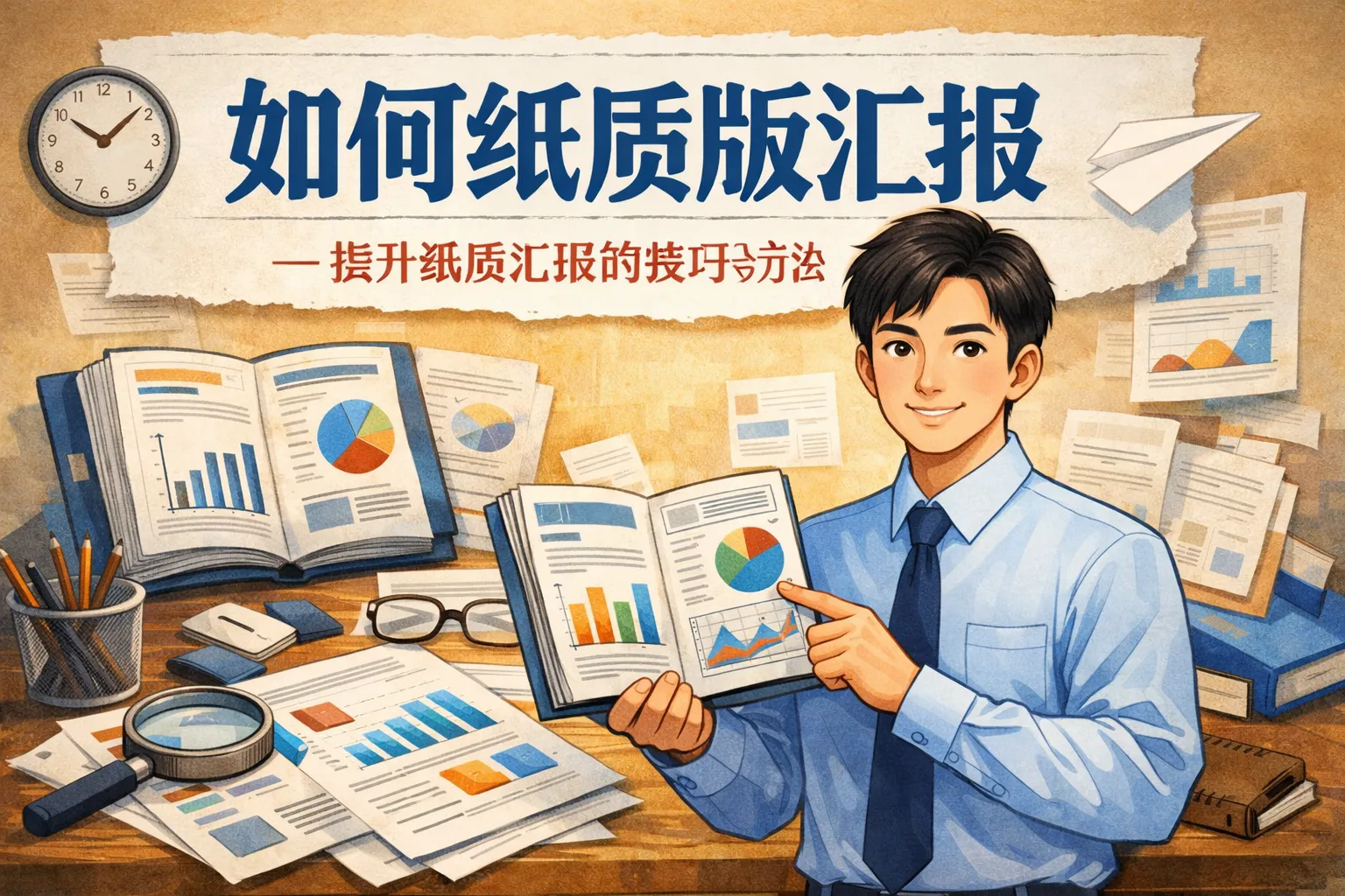 如何纸质版汇报